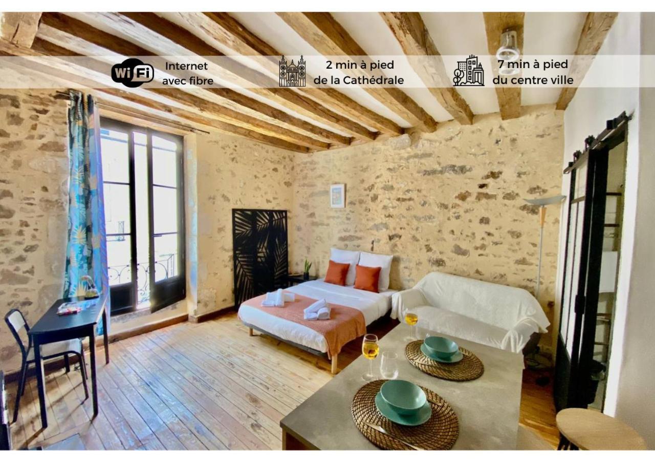 Le Cosy-Chic, 2 Min A Pied Cathedrale , Jacobins Apartment เลอม็องส์ ภายนอก รูปภาพ